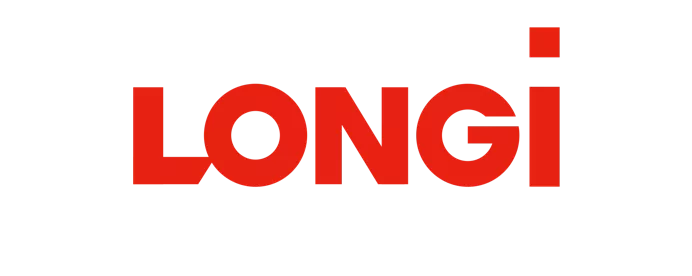 Logo de la marque Longi, fabricant de référence mondial de modules photovoltaïques à haut rendement.